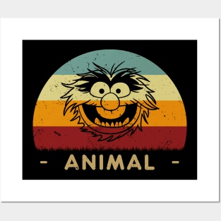 Retro Sunset - Animal Muppets Posters and Art